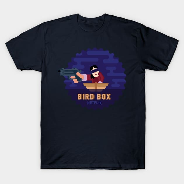 Birdbox Movie T-Shirt by bswlife